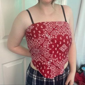Garage Bandana Tube Top